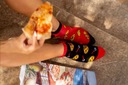 Farebné Členkové Ponožky Ponožky SPOXSOX Pizza 40-43 Dominujúca farba viacfarebná
