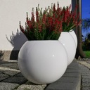 Декоративный ГОРШОК ШАР Ø22см HOME GARDEN белый