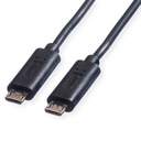 Кабель USB Micro B-Micro B M/M, черный, 0,3 м