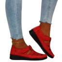 Женская весенняя обувь, липучка Openwork, низкая кожа