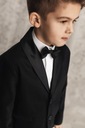 Čierny smoking oblek pre chlapca na svadbu 104 Dominujúca farba čierna