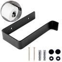 НАСТЕННЫЙ ДЕРЖАТЕЛЬ ТУАЛЕТНАЯ БУМАГА ЛОФТ СОВРЕМЕННЫЙ ЧЕРНЫЙ МЕТАЛЛИЧЕСКИЙ ВИНТЫ МАТОВЫЙ