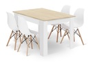 Стол + 4 стула в современном скандинавском стиле