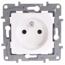 LEGRAND NILOE ОДИНАРНАЯ РОЗЕТКА С БЕЛЫМ ШТИФТОМ