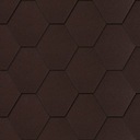 Битумная черепица HEXAGON Matizol КОРИЧНЕВАЯ 3,0 м2 БЕСПЛАТНО