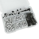 НАБОР ВИНТОВ ВИНТЫ ОБТЕКТОРЫ МОТОЦИКЛА АЛЮМИНИЙ СЕРЕБРЯНЫЙ