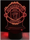 Манчестер Юнайтед 3D светодиодный ночник с именем пилота
