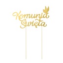 ТОПЕР ДЛЯ ТОРТА, ИНСТРУКЦИЯ, ПЕРВОЕ ПРИЧАСТИЕ, ЗОЛОТО