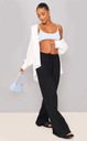 CZARNE SPODNIE PROSTA NOGAWKA PRETTYLITTLETHING