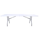 Выдвижной садовый стол Caterign, белый складной банкетный стол 180 см
