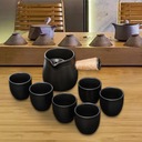 Keramická čajová kanvica Japonský odolný čajník so sitkom na čaj so 6 šálkami Značka žiadna značka
