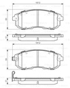 DISCOS ZAPATAS PARTE DELANTERA BOSCH SUZUKI SX4 BERLINA 