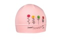 ДЕТСКАЯ ХЛОПКОВАЯ ШАПКА С ПРИНТОМ ДЛЯ ДЕВОЧЕК