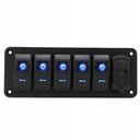 UNIVERSAL PANEL SWITCH USB 6-CYFROWY LED 