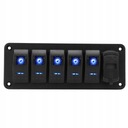 UNIVERSAL PANEL CONMUTADOR USB 6-CYFROWY DIODO LUMINOSO LED 