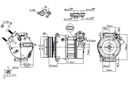 NISSENS COMPRESOR DE ACONDICIONADOR JAGUAR E-PACE F-PACE F-TYPE XE XF II 