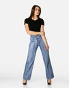 Женские брюки Шведские широкие свободные джинсы с высокой талией 10234 W36