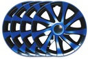 Draco CS Blue, 16 дюймов — черные колпаки, синие, комплект из 4 шт., универсальные