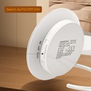 Nočná lampa s pohybovým senzorom Aigostar 12x12x4 cm 0,5 W biela Dĺžka/výška 12 cm