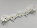Нежная кружевная свадебная подвязка из гипюра, размер L.