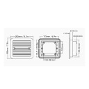 RV БІЧНИЙ ВЕНТИЛЯТОР WENTYLACYJNY 205 X 185 MM 220V PO БІЧНОЇ TG  (17907932143) фото min 7