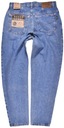 HIS spodnie HIGH WAIST jeans BASIC JEANS _ W30 L29 Kolor niebieski