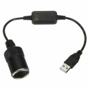 АДАПТЕР-КОНВЕРТЕР с USB на 12V CYLINDER SOCKET 30 см