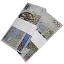 Банкноты номиналом 500 злотых - для развлечения и обучения, 50 шт.