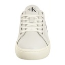 Buty Sneakersy Męskie Calvin Klein Classic Cupsole Laceup Low Białe Wzór dominujący bez wzoru
