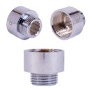 Redukční prodloužení chrom 3/8 x 1/2 chromové