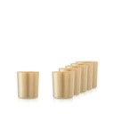 Золотое металлическое стекло 70848 Контейнер для разлива свечей набор 280 мл. 6 шт.