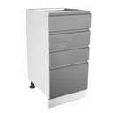 ASPEN 2 D40S4 Серый Глянцевый Серый нижний шкаф