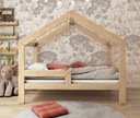 ДЕТСКАЯ КРОВАТЬ ДОМ 80Х160 ДЕРЕВЯННАЯ ДЕТСКАЯ КРОВАТЬ + КАРКАС RBWN
