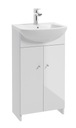 VENUS D45 Шкаф напольный с умывальником, белый глянец