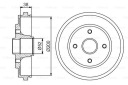 TAMBOUR FREIN OPEL T. AGILA 1.0- 1.2 16V- 1.3 CDTI 00- 07photo 9