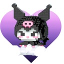 Kuromi Hello Kitty építőkockák 396 db-os játékfigura Sorozat Hello Kitty