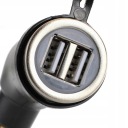 2× ЗАРЯДНИЙ ПРИСТРІЙ МОТОЦИКЛЕТНА 2X USB 2,1A BMW DIN АДАПТЕР  фото 7