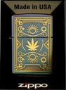 Zapalniczka ZIPPO IRIDESCENT CANABIS LASERED 60005890