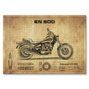 BLACHA PREZENT GRAFIKA PLAKAT MOTOR MOTOCYKL EN500