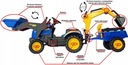 Педальный трактор с прицепом и экскаватором 140 см.