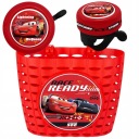 КОМПЛЕКТ АВТОМОБИЛЕЙ КОРЗИНА + РУЛЬ ЗВОНОК ДЛЯ ДЕТЕЙ ВЕЛОСИПЕД СКУТЕР