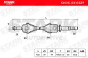 ARBRE DE TRANSMISSION STARK SKDS-0210327 DROIT VERS RENAULT KANGOO EXPRESS (FW0/1)photo 9