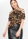 ЛЕОФРОВАЯ БЛУЗКА С ДЕКОРАТИВНЫМИ ПОЛОСАМИ BONPRIX 36