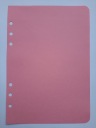 ЦВЕТНАЯ вставка в блокнот-органайзер - 6 КОЛЬЦЕВ А5 - CANDY PINK - розовый