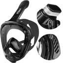 MASKA DO NURKOWANIA SNORKELINGU PEŁNOTWARZOWA SKŁADANA FAJKA BEON EXO S/M