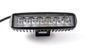 ПАНЕЛЬ 6 LED x3W 18W РАБОЧАЯ ЛАМПА 12V 24V IP67 E9 16CM NEOMAX