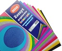 Самоклеящаяся бумага с блестками А4, большая, 8 цветов.