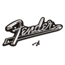 Усилитель панели Fender Black, серебристо-черный логотип