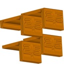 4x Проставки для регулировки фасадов 2,5мм 4шт ОРАНЖЕВЫЕ