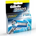 Gillette Mach3 Turbo wkłady do maszynki 2szt Przeznaczenie do maszynek Gillette Mach3